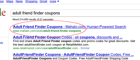adult friend finder coupons