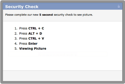 Facebook page with iframe instructions