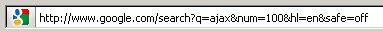 Normal Google search url